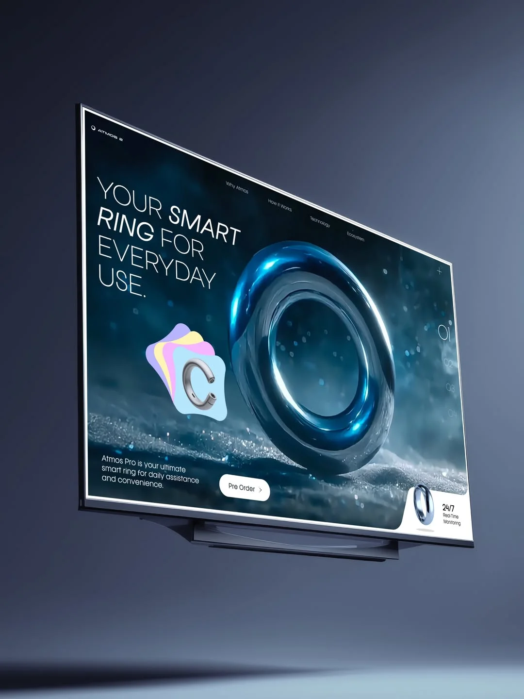 Halo Ring — Smart Product website design template