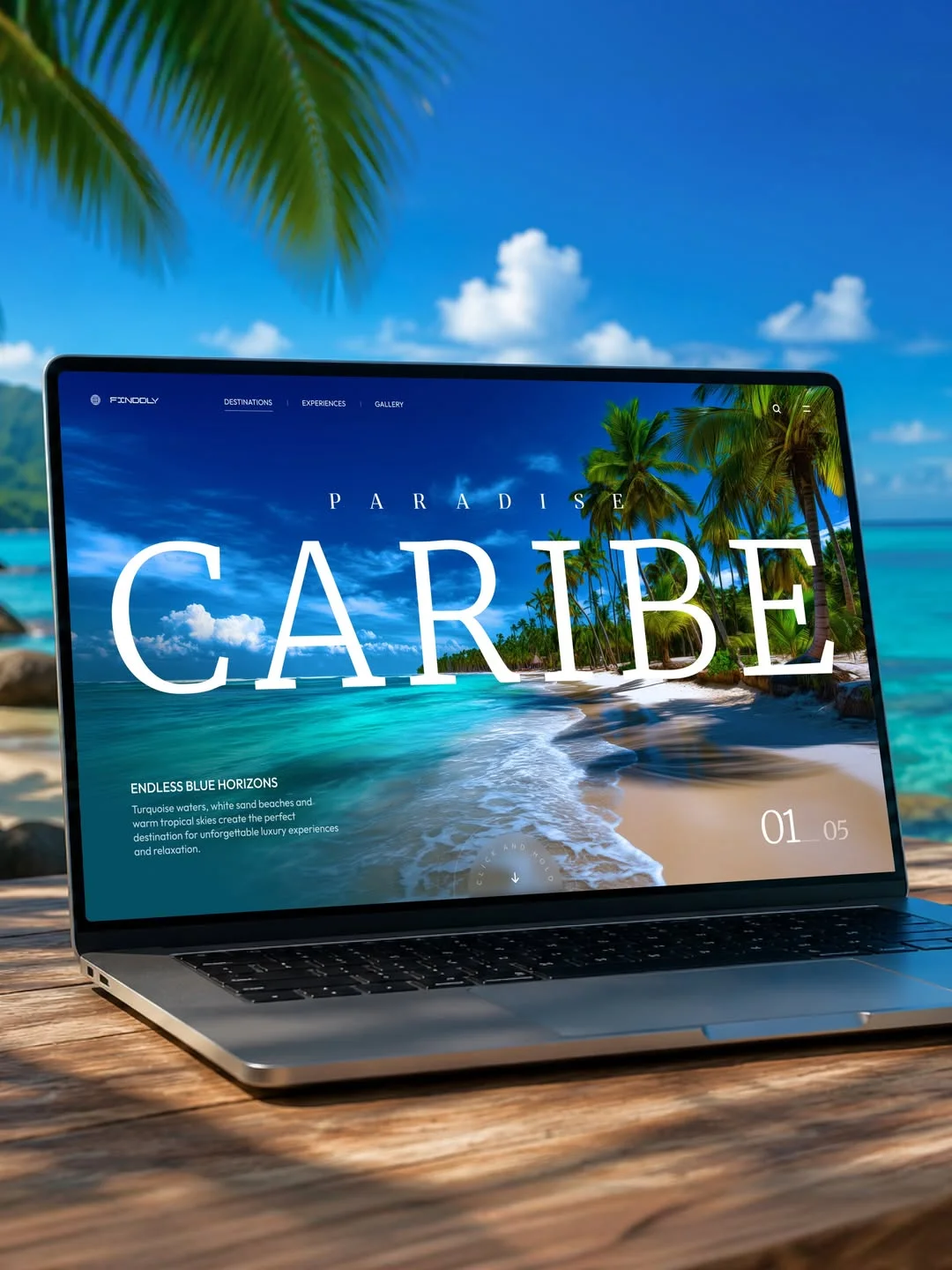 Paradise — Travel website design template