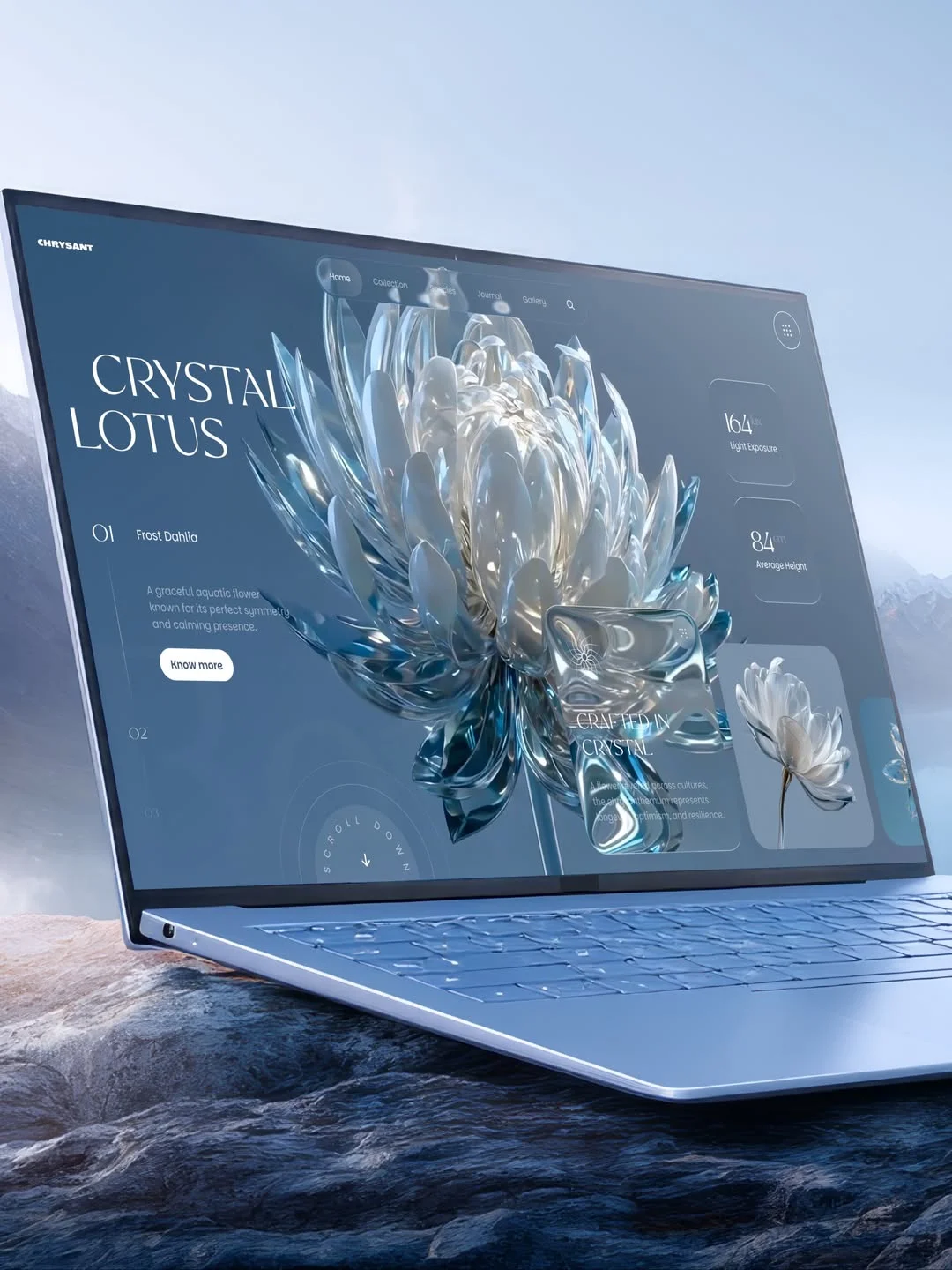 Crystal Lotus — Beauty website design template